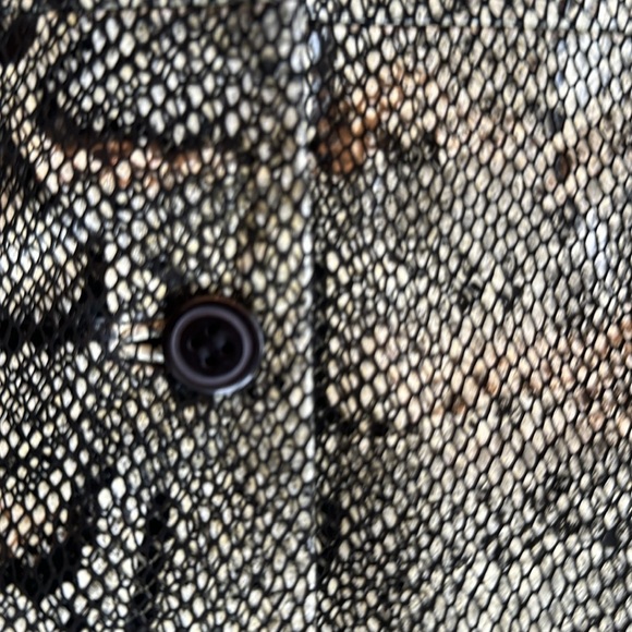 Veda Snake Print Leather Jacket - Black and Gray - Picture 8 of 13